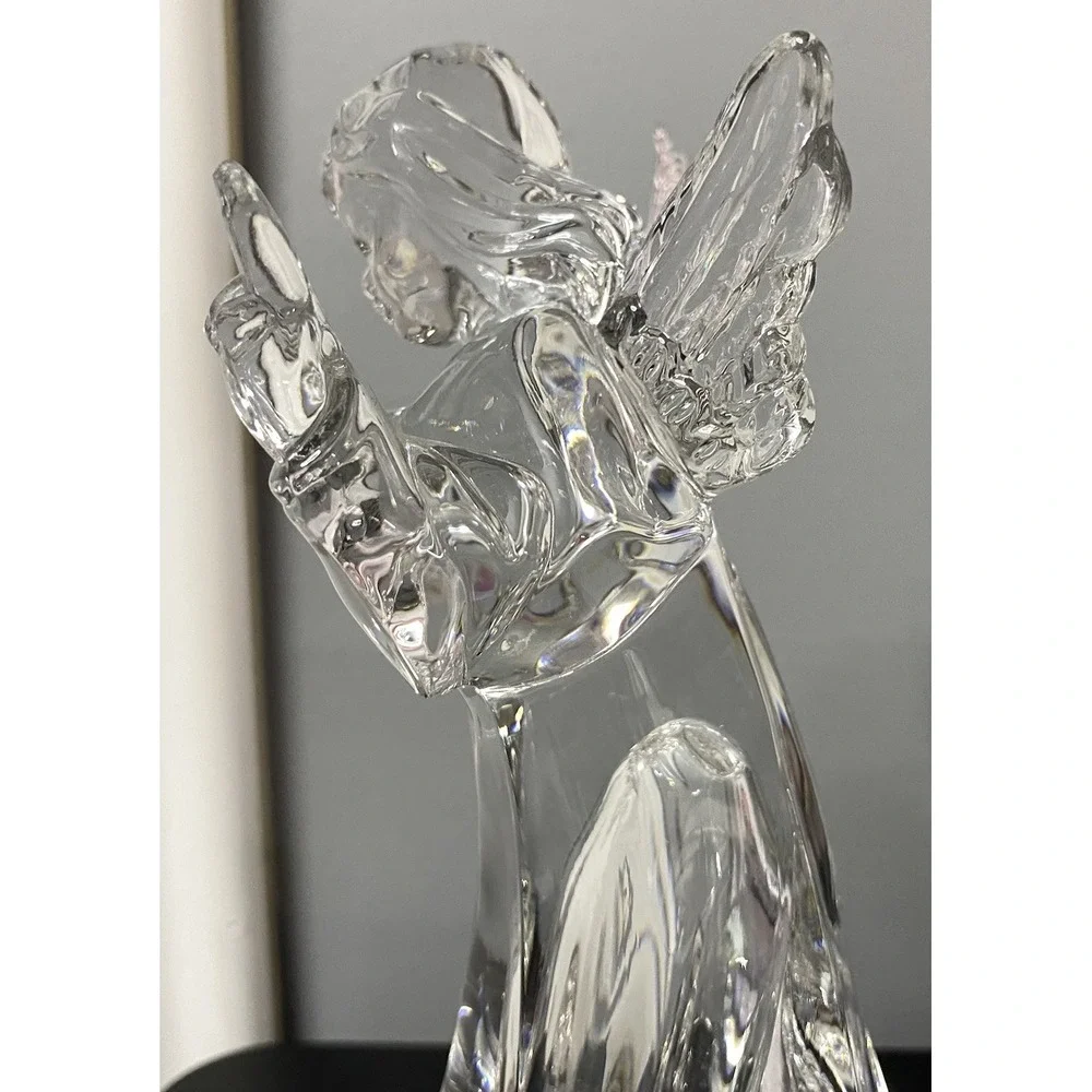 Mikasa Herald Collection Crystal Angelic Mandolin Statue Figurine 8